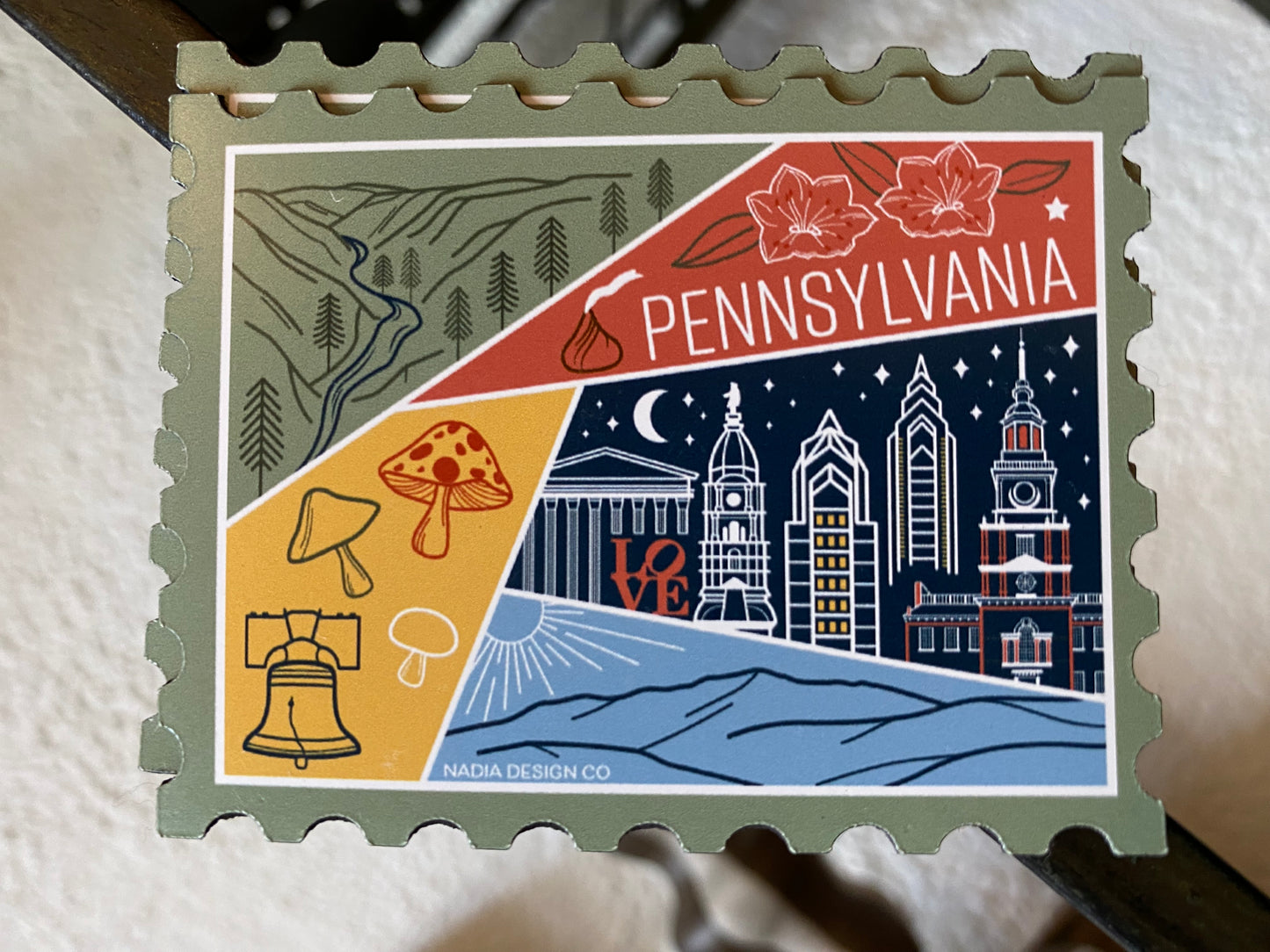 Pennsylvania Magnet by Nadia Design Co.