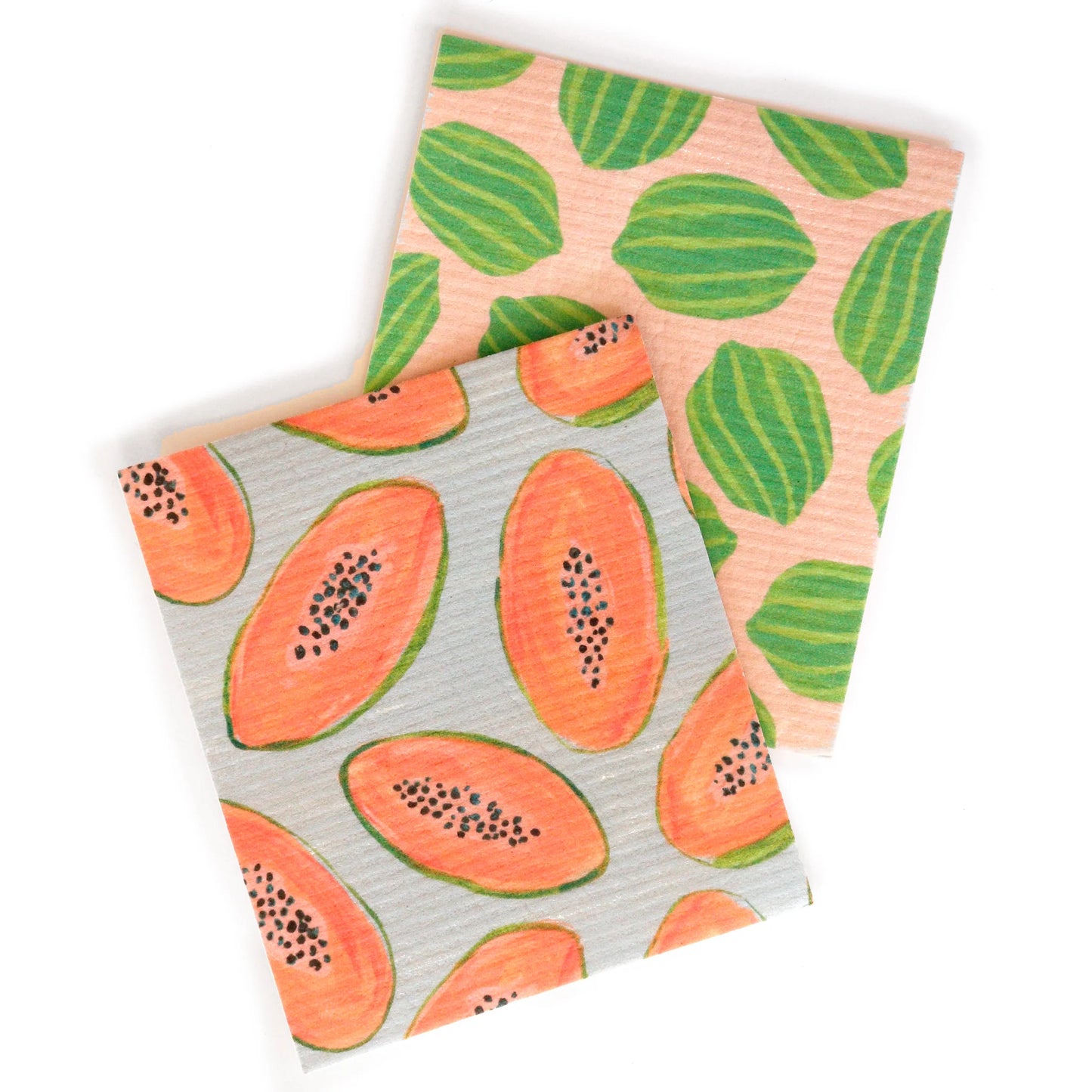 Swedish Dish Cloth in Fruit Print (set of 2) by Supra Endura