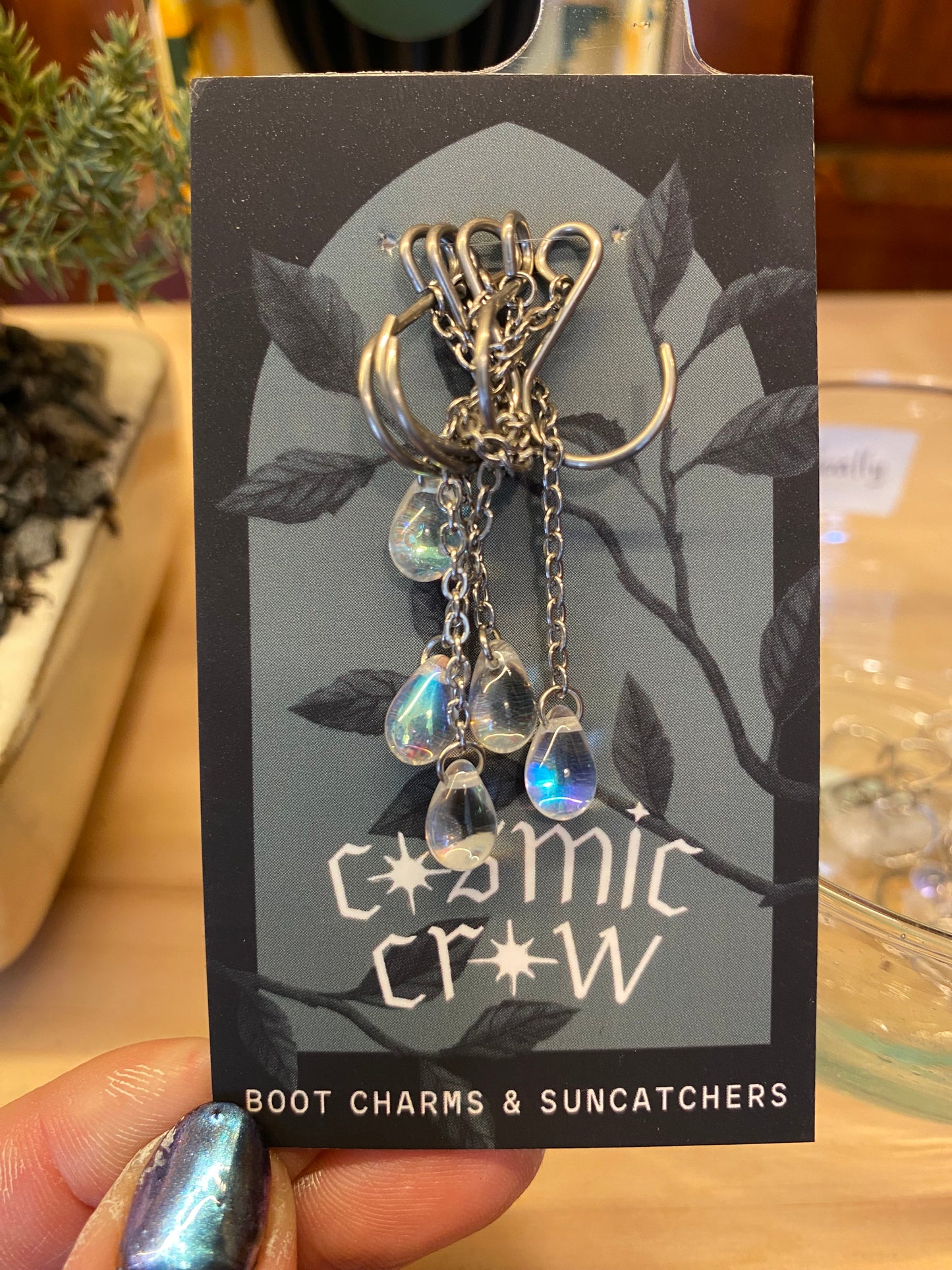 Suncatchers and Plant Charms by Cosmic Crow
