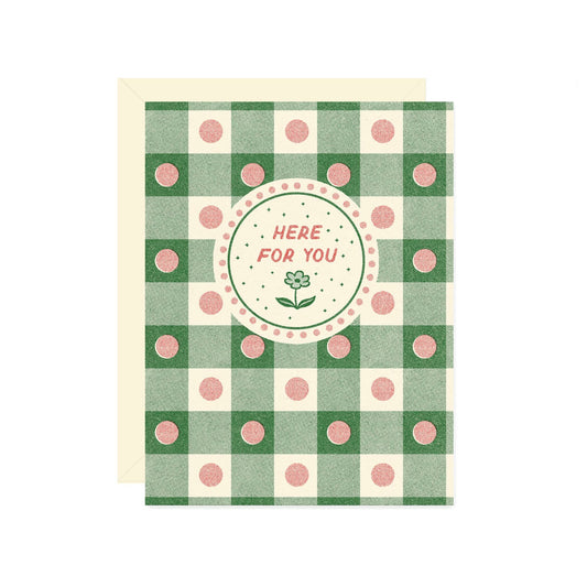 Here For You Card By Wallflower Paper & Party