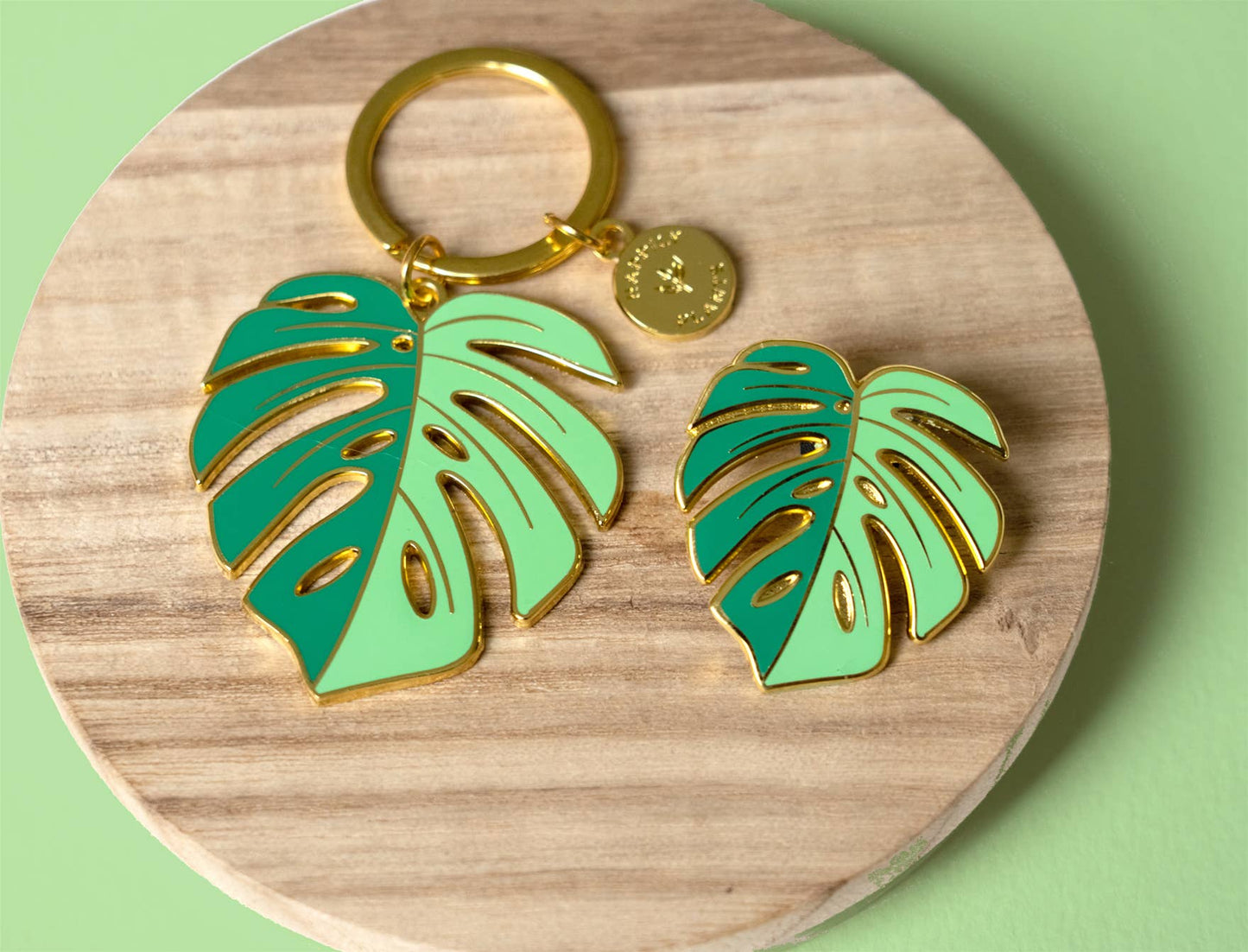 Monstera Deliciosa Keychain