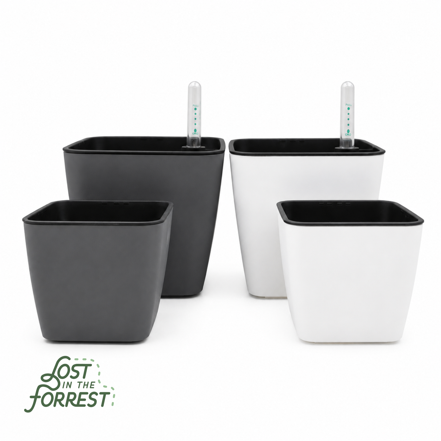 Self-Watering Pot with Water Level Indicator