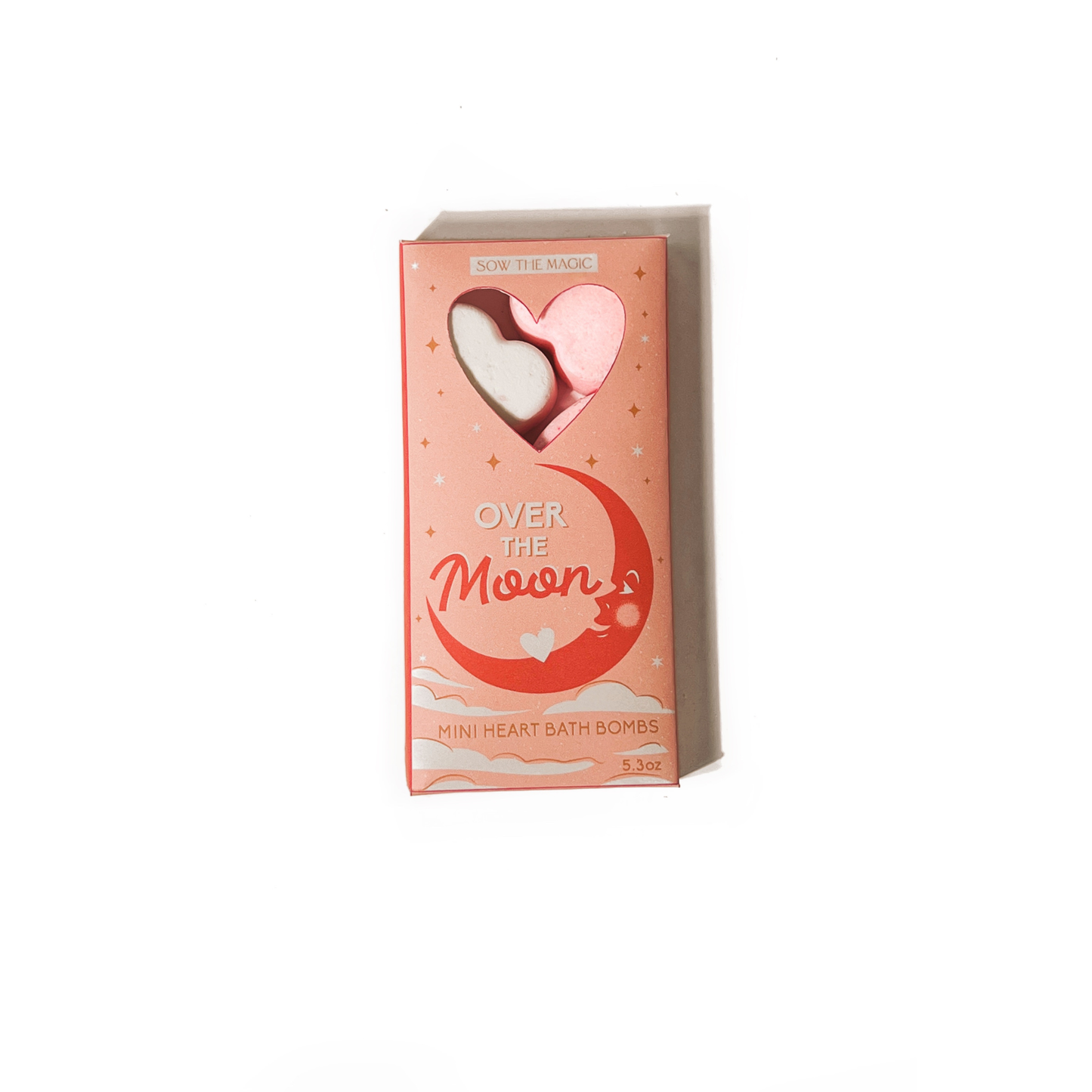 Over The Moon Mini Sweet Heart Bath Bombs Gift Set by Sow the Magic
