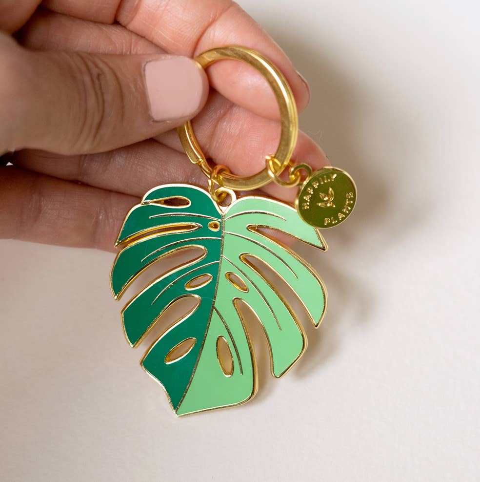 Monstera Deliciosa Keychain