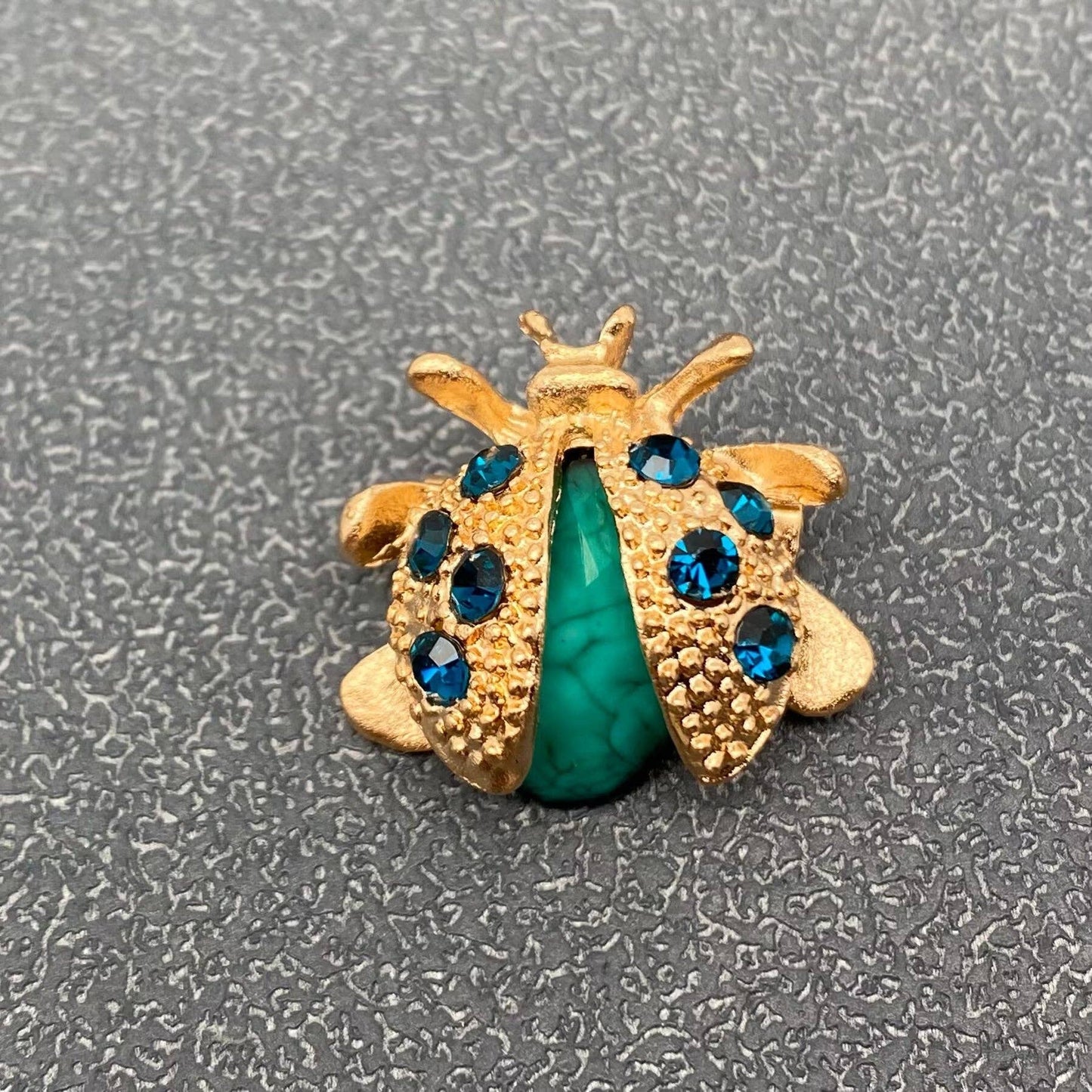 Rhinestoned Ladybug Pin/Brooch