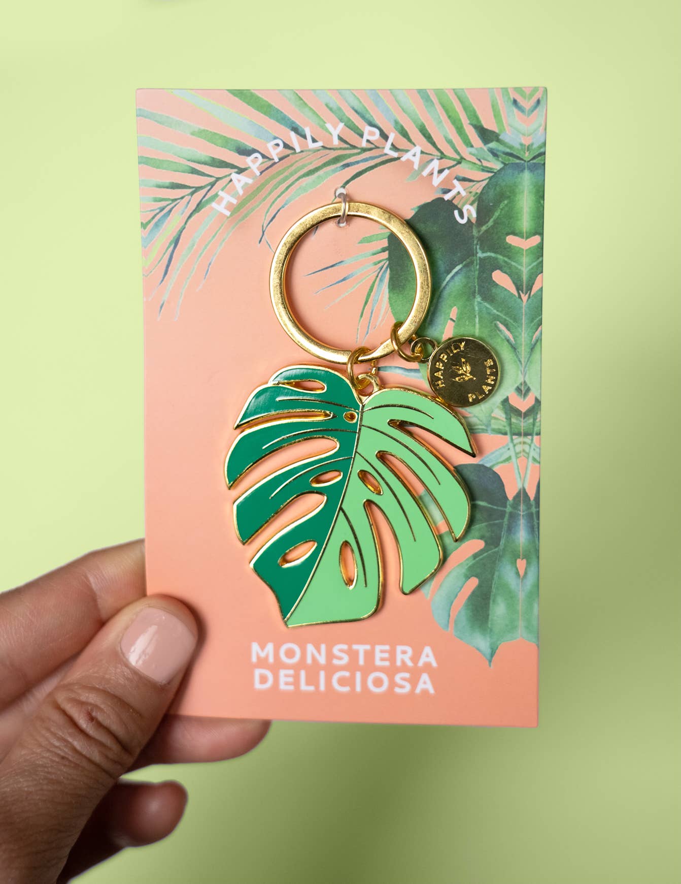 Monstera Deliciosa Keychain