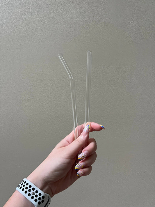 Clear Glass Straw (Straight)