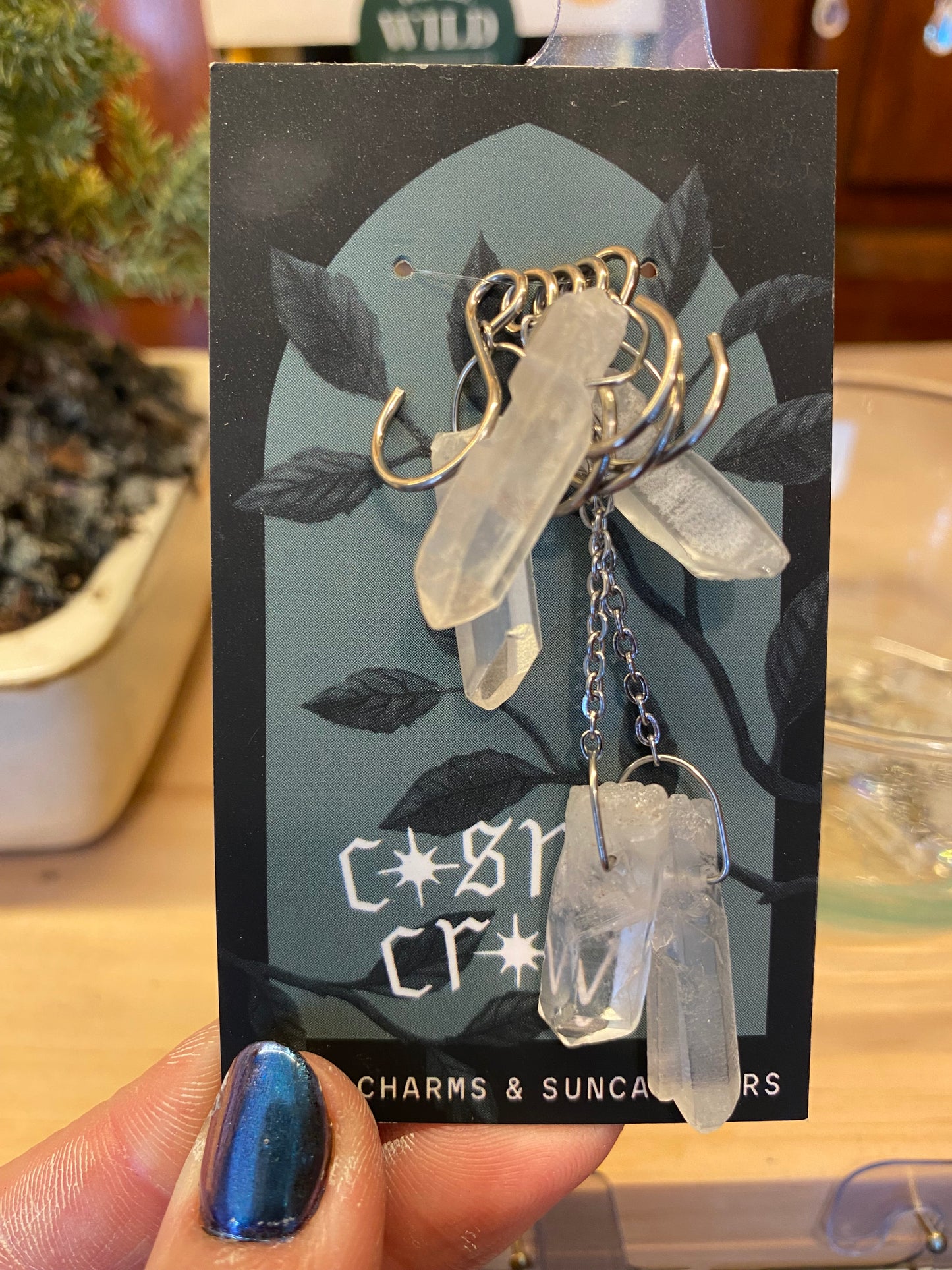 Suncatchers and Plant Charms by Cosmic Crow