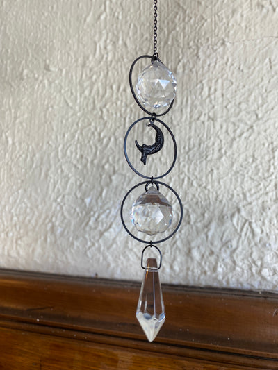 Black Moon Silhouette Suncatcher