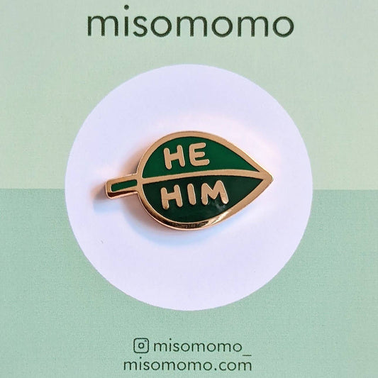 Leaf Pronoun Pin