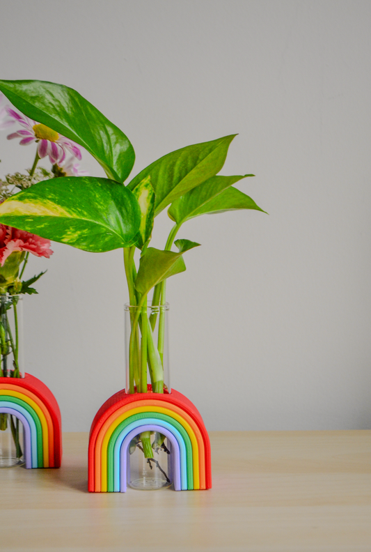 Rainbow Bud Vase