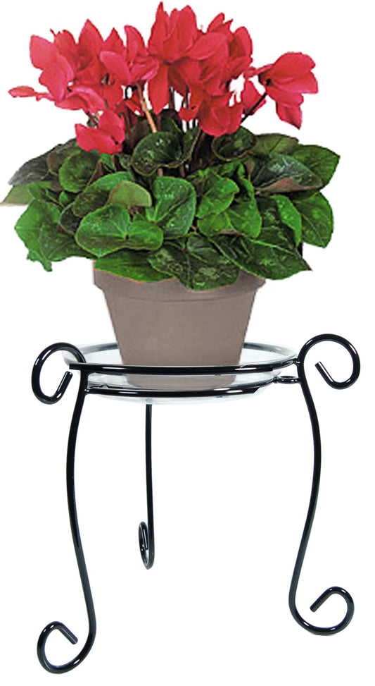 13” Graceful Plant Stand— Black