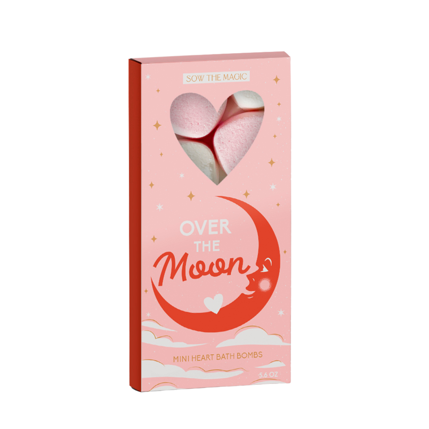 Over The Moon Mini Sweet Heart Bath Bombs Gift Set by Sow the Magic