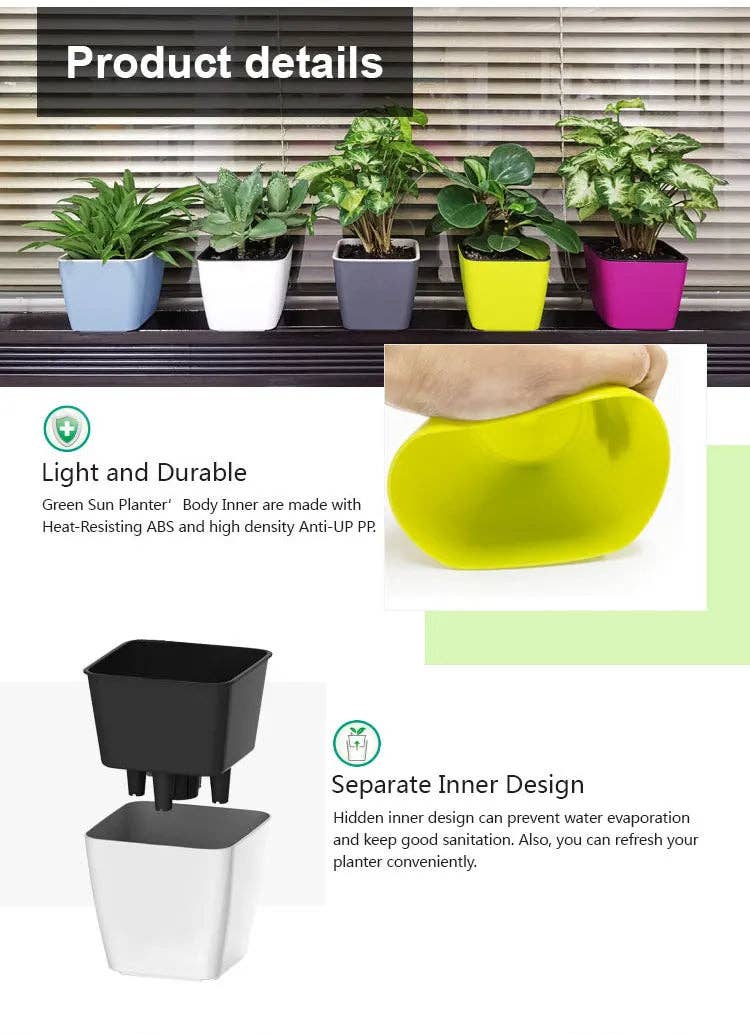 Self-Watering Pot with Water Level Indicator