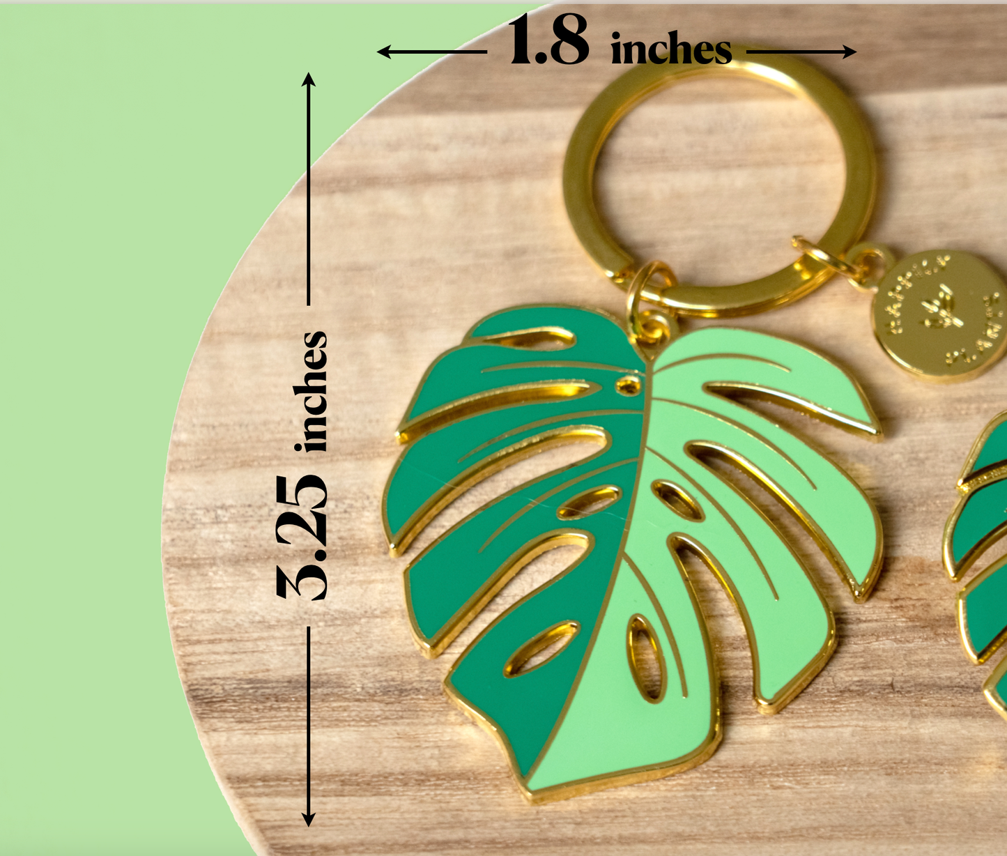 Monstera Deliciosa Keychain