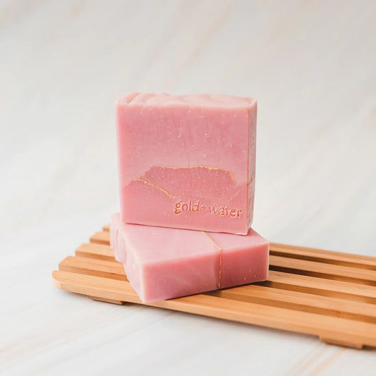 Pink Handcrafted Soap by Gold + Water Co