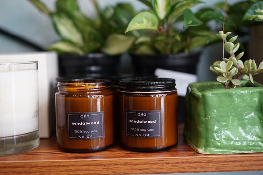 Sandalwood Candle by Dilo - Greenly Plant Co