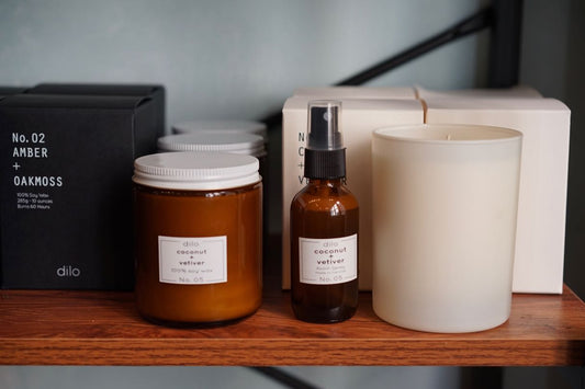 Coconut + Vetiver Candle by Dilo - Greenly Plant Co