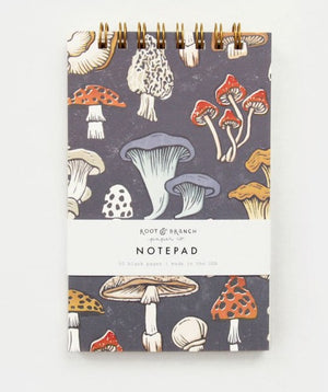 Mushroom & Fungi Mini Spiral Notepad by Root & Branch Paper Co. - Greenly Plant Co