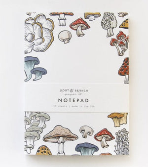 Mushroom & Fungi Notepad by Root & Branch Paper Co. - Greenly Plant Co
